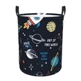 thumbnail image 1 of Balery Space Round Laundry Basket with Handles Waterproof Freestanding Laundry Hamper for Clothes Toys in the Dorm and Family-Small, 1 of 8