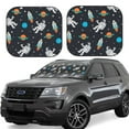 thumbnail image 1 of Balery Space Sun Shield 2 Pack For Car Front Windows Foldable Sun Visor Protector Blocks Max Uv Rays And Keeps Your Vehicle Cool For Most Sedans Suv Truck, 1 of 7