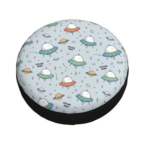 Balery Spaceship Tire Covers - Tough Tire Wheel Protector for Truck, SUV, Trailer, Camper, RV -16 inch