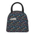 thumbnail image 1 of Balery Spaceships And Stars In Outer Space Pattern Lunch Bag Women, Lunch Box, Lunch Bag, Small Leakproof Lunch Tote Large Capacity Reusable Insulated Cooler Lunch Container-One Size, 1 of 6