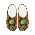 thumbnail image 1 of Balery Spices And Herbs Pattern Women's Fuzzy Memory Foam Slippers Fluffy Winter House Shoes Indoor and Outdoor-35/36, 1 of 7