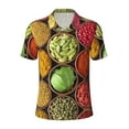 thumbnail image 1 of Balery Spices And Herbs Printed Men’s Short Sleeve Polo Shirt, Midweight Men's Shirt,Golf Polo shirts -3X-Large, 1 of 8