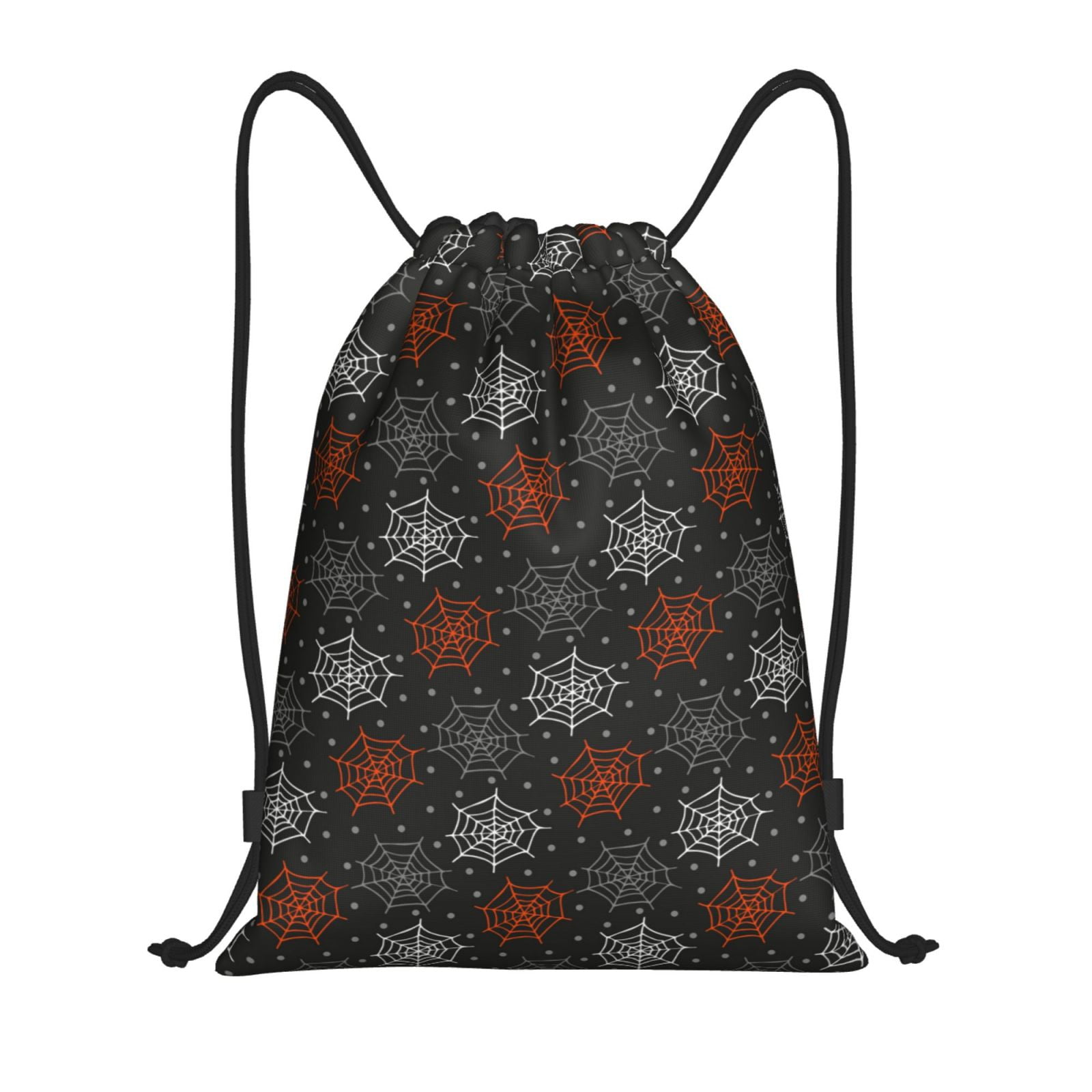 Balery Spider Web Pattern Drawstring Backpack Bag Sport Gym Sackpack ...