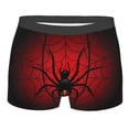 thumbnail image 1 of Balery Spider on the Web Men's Boxer Briefs, Soft and Breathable Cotton Underwear with nylon Waistband-Small, 1 of 9