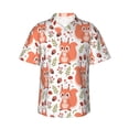 thumbnail image 1 of Balery Squirrel And Print Men's Hawaiian Shirts Short Sleeve Beach Shirt Relaxed Fit Vacation Button Down Shirts-Large, 1 of 9