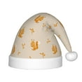 Balery Squirrel Animal Pattern Santa Hat Christmas Hat Funny Christmas