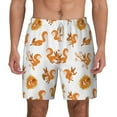 thumbnail image 1 of Balery Squirrel Playing Mens Swim Trunks Swim Shorts for Men Quick Dry Inseam Beach Shorts with Compression Liner Pocket-XX-Large, 1 of 9