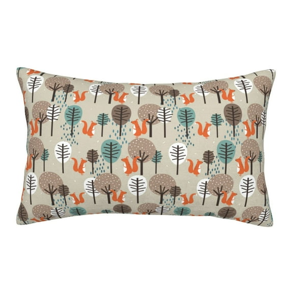 Balery Squirrels and Trees Bedding Queen Pillow Cases - Envelope Closure - Soft Brushed Microfiber Fabric - Shrinkage and Fade Resistant Pillow Cases(excluding luggage)-14"x20"