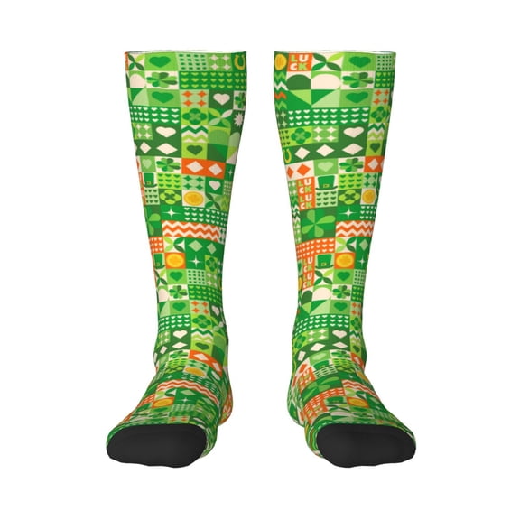 Balery St Patrick'S Day6 Fun Novelty Socks Men'S Women'S Crew Socks Funny Crazy Novelty Socks Quirky And Cool Socks