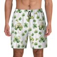 thumbnail image 1 of Balery St Patrick's Day3 Mens Swim Trunks Swim Shorts for Men Quick Dry Inseam Beach Shorts with Compression Liner Pocket-Medium, 1 of 9