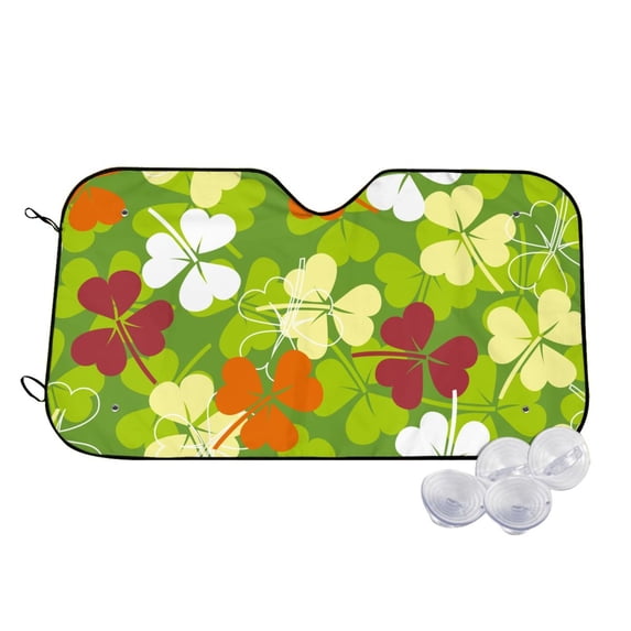 Balery St. Patrick's Day3 Print Car Windshield Sun Shade,Windshield Sunshade for Car Pickup Truck SUV Accessories-Medium