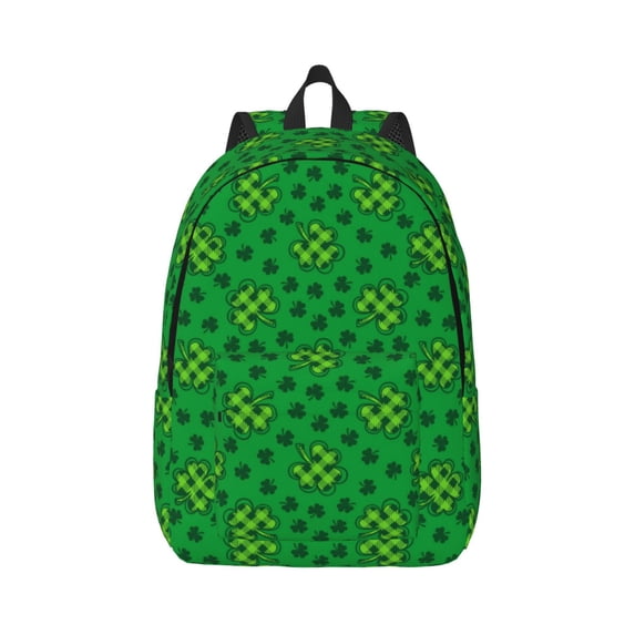 Balery St Patrick's Day5 Vintage Canvas Backpack for Men and Women - Large Capacity, Durable Travel Laptop Bag for School, Work, Hiking, and Outdoor Activities