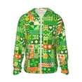 thumbnail image 1 of Balery St Patrick's Day6 Men's Women's UPF 50+ Sun Protection Lightweight Hoodie Performance Long Sleeve Shirt for Fishing Running-Medium, 1 of 9