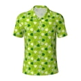 thumbnail image 1 of Balery St Patrick's Day7 Printed Men’s Short Sleeve Polo Shirt, Midweight Men's Shirt,Golf Polo shirts -Large, 1 of 8