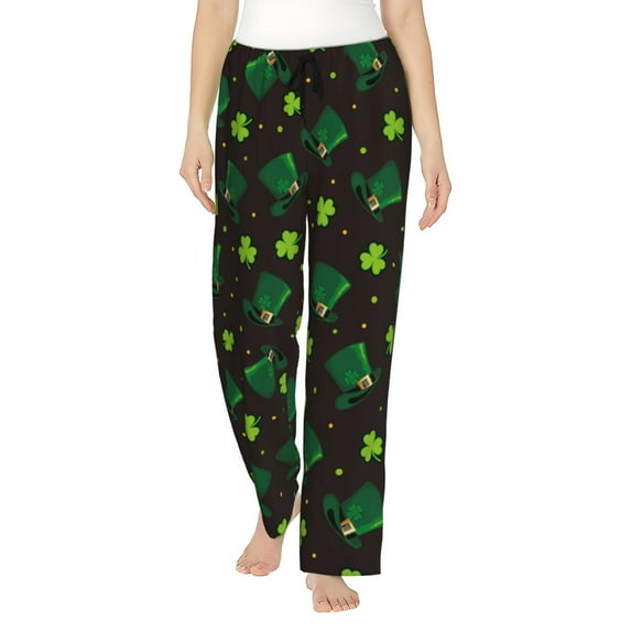 Balery St. Patrick's Day8 print Women's Pajama Pants,Ultra Lightweight Pjs,Lounge Pant-XX-Large