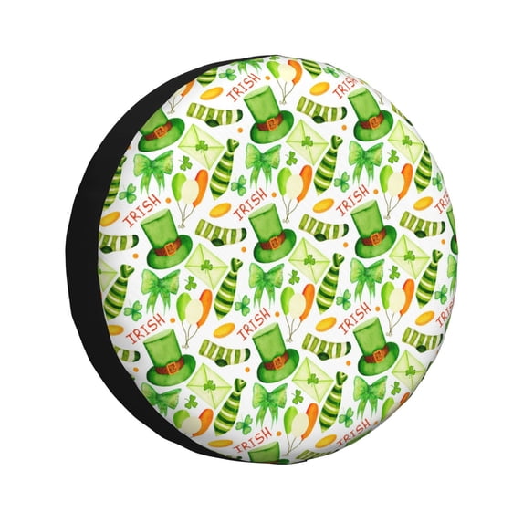 Balery St. Patrick's day Pattern Tire Covers - Tough Tire Wheel Protector for Truck, SUV, Trailer, Camper, RV-16 inch
