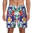 thumbnail image 1 of Balery Starfish And Turtle Mens Swim Trunks Swim Shorts for Men Quick Dry Inseam Beach Shorts with Compression Liner Pocket-3X-Large, 1 of 9