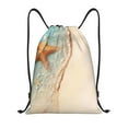 thumbnail image 1 of Balery Starfish On The Sand Beach Pattern Drawstring Backpack Bag Sport Gym Sackpack Cinch Bags Pattern Drawstring Backpack Bag Sport Gym Sackpack Cinch Bags -Small, 1 of 6