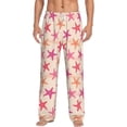 thumbnail image 1 of Balery Starfish print Men's Pajama Pants,Ultra Lightweight Pjs,Lounge Pant-Medium, 1 of 9