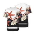 thumbnail image 1 of Balery Starfishes Shells Baseball Jersey for Men Casual Button Down Shirts Short Sleeve Active Team Sports Uniform-XX-Large, 1 of 9