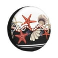 thumbnail image 1 of Balery Starfishes Shellstire Cover Waterproof Dust-Proof, Universal Spare Wheel Tire Cover For Trailer, Rv, Suv Truck And Vehicle Camper Accessories-14 Inch, 1 of 9