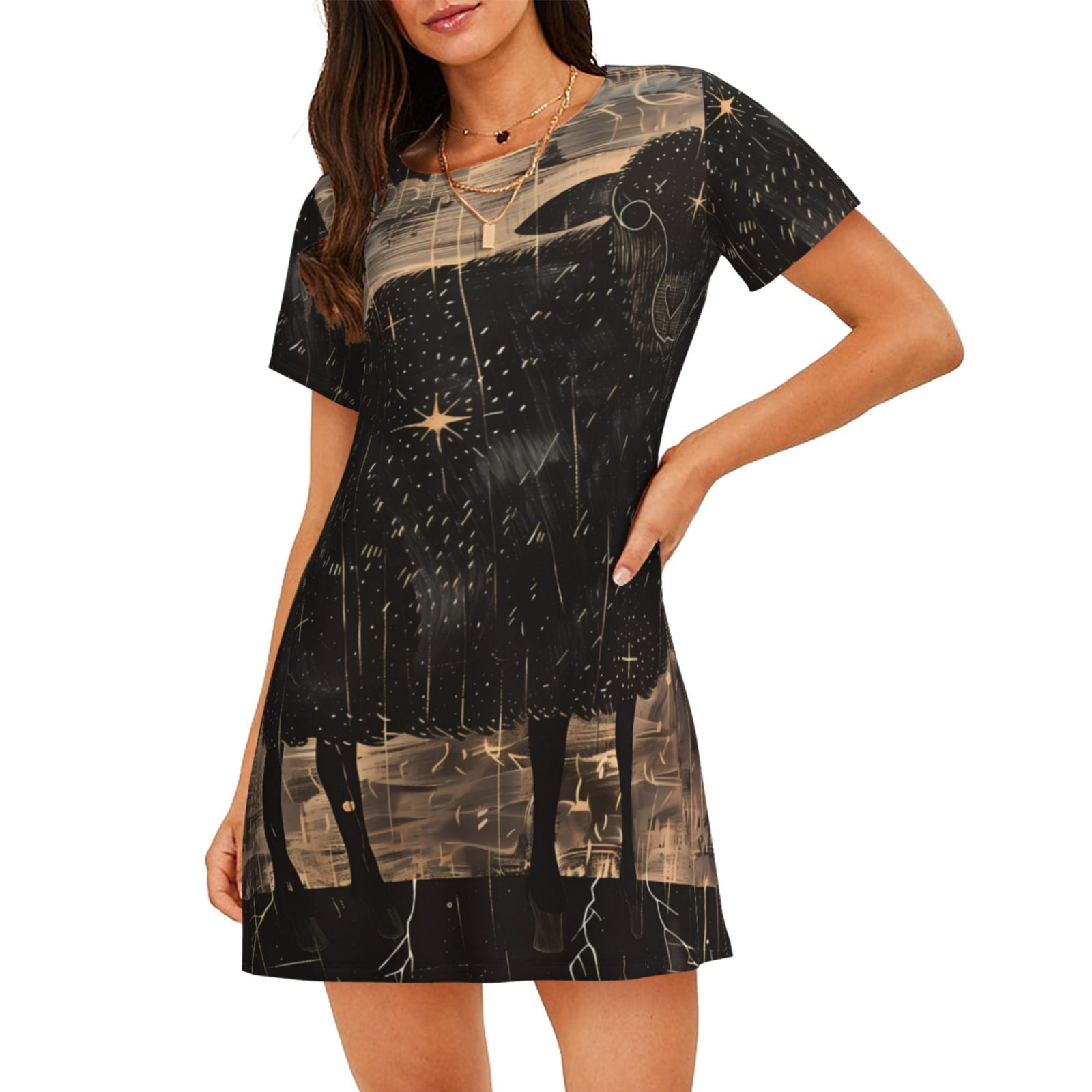Good Egg Black Nightwear Dress main image 0