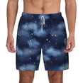 thumbnail image 1 of Balery Starry Sky Mens Swim Trunks Swim Shorts for Men Quick Dry Inseam Beach Shorts with Compression Liner Pocket-Medium, 1 of 9