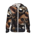 thumbnail image 1 of Balery Steampunk Squirrel Pilot Men's Women's UPF 50+ Sun Protection Lightweight Hoodie Performance Long Sleeve Shirt for Fishing Running-X-Large, 1 of 7