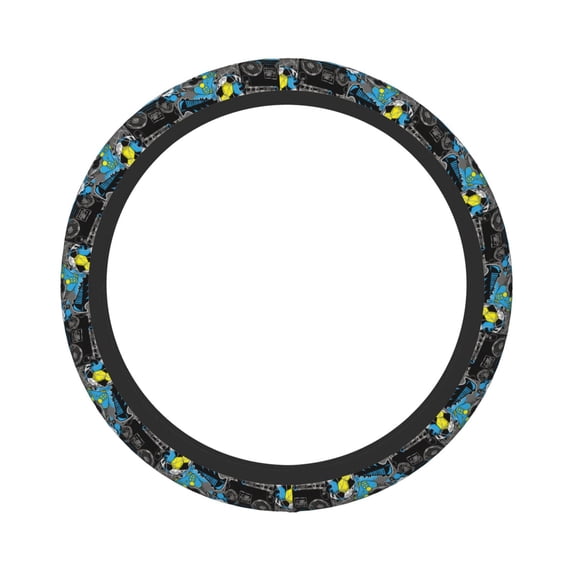 Balery Steering Wheel Covers Goal Time Elastic Skidproof Steering Wheel Protective Cover Case Fit Universal Auto Accessories Decor
