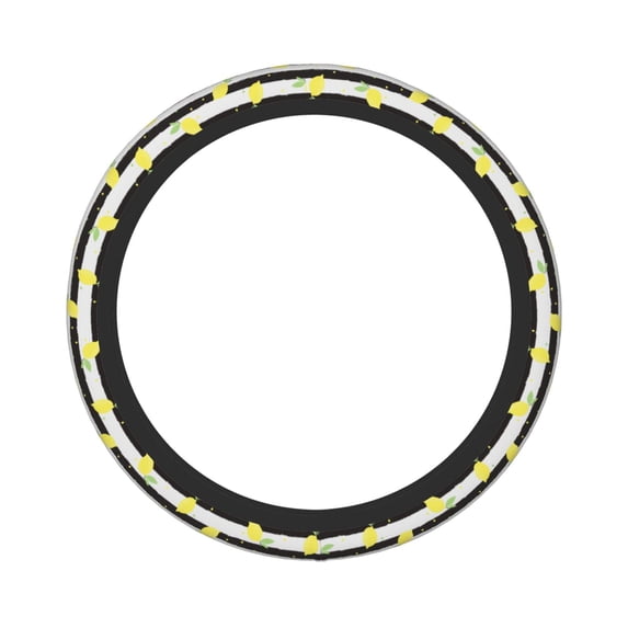 Balery Steering Wheel Covers Lemon Elastic Skidproof Steering Wheel Protective Cover Case Fit Universal Auto Accessories Decor