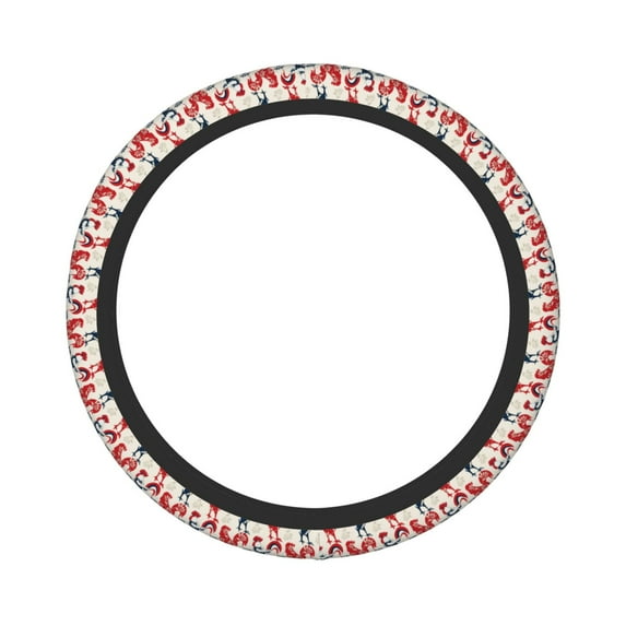 Balery Steering Wheel Covers Roosters Elastic Skidproof Steering Wheel Protective Cover Case Fit Universal Auto Accessories Decor