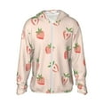 thumbnail image 1 of Balery Strawberries Men's Women's UPF 50+ Sun Protection Lightweight Hoodie Performance Long Sleeve Shirt for Fishing Running-Medium, 1 of 9