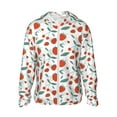 Balery Strawberries Men's Women's UPF 50+ Sun Protection Lightweight