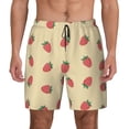 thumbnail image 1 of Balery Strawberries Mens Swim Trunks Swim Shorts for Men Quick Dry Inseam Beach Shorts with Compression Liner Pocket-, 1 of 9