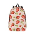 thumbnail image 1 of Balery Strawberries Vintage Canvas Backpack for Men and Women - Large Capacity, Durable Travel Laptop Bag for School, Work, Hiking, and Outdoor Activities, 1 of 7