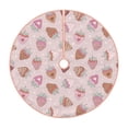 thumbnail image 1 of Balery Strawberry Cake Printed Christmas Tree Skirt , Merry Christmas Party Christmas Tree Decoration,Adjustable Tree Skirt-30", 1 of 6
