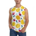 thumbnail image 1 of Balery Strawberry Lemon Men's Sleeveless Muscle Shirts Workout Tank Top, Moisture Wicking, Odor Protection-Small, 1 of 8