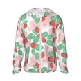 thumbnail image 1 of Balery Strawberry Men's Women's UPF 50+ Sun Protection Lightweight Hoodie Performance Long Sleeve Shirt for Fishing Running-Medium, 1 of 9