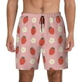 thumbnail image 1 of Balery Strawberry Mens Swim Trunks Swim Shorts for Men Quick Dry Inseam Beach Shorts with Compression Liner Pocket-3X-Large, 1 of 9
