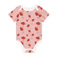 thumbnail image 1 of Balery Strawberry Pattern Baby Climbing Clothes Infant Bodysuit Cute Infant Bodysuit Baby Romper-18 Months, 1 of 7