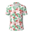 thumbnail image 1 of Balery Strawberry Printed Men’s Short Sleeve Polo Shirt, Midweight Men's Shirt,Golf Polo shirts -Medium, 1 of 8
