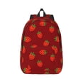 thumbnail image 1 of Balery Strawberry Vintage Canvas Backpack for Men and Women - Large Capacity, Durable Travel Laptop Bag for School, Work, Hiking, and Outdoor Activities, 1 of 7
