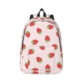 thumbnail image 1 of Balery Strawberry Vintage Canvas Backpack for Men and Women - Large Capacity, Durable Travel Laptop Bag for School, Work, Hiking, and Outdoor Activities, 1 of 7
