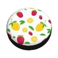 thumbnail image 1 of Balery Strawberry and Lemon Tire Covers - Tough Tire Wheel Protector for Truck, SUV, Trailer, Camper, RV -15 inch, 1 of 8