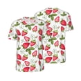 thumbnail image 1 of Balery Strawberry1 Baseball Jersey for Men Casual Button Down Shirts Short Sleeve Active Team Sports Uniform-3X-Large, 1 of 9