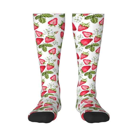 Balery Strawberry1 Fun Novelty Socks Men'S Women'S Crew Socks Funny Crazy Novelty Socks Quirky And Cool Socks