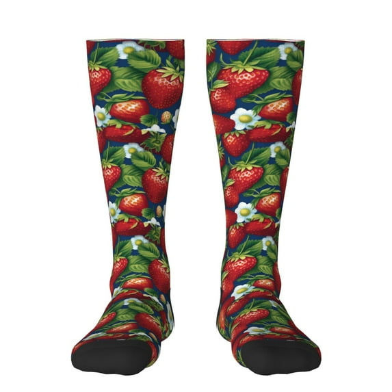 Balery Strawberry2 Fun Novelty Socks Men'S Women'S Crew Socks Funny Crazy Novelty Socks Quirky And Cool Socks