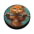 thumbnail image 1 of Balery Strong Kitten Lifting Weights Tire Covers - Tough Tire Wheel Protector for Truck, SUV, Trailer, Camper, RV -15 inch, 1 of 8