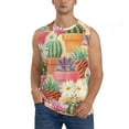 thumbnail image 1 of Balery Succulent And Cactus Men's Sleeveless Muscle Shirts Workout Tank Top, Moisture Wicking, Odor Protection-XX-Large, 1 of 8
