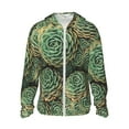 thumbnail image 1 of Balery Succulents Men's Women's UPF 50+ Sun Protection Lightweight Hoodie Performance Long Sleeve Shirt for Fishing Running-X-Large, 1 of 9